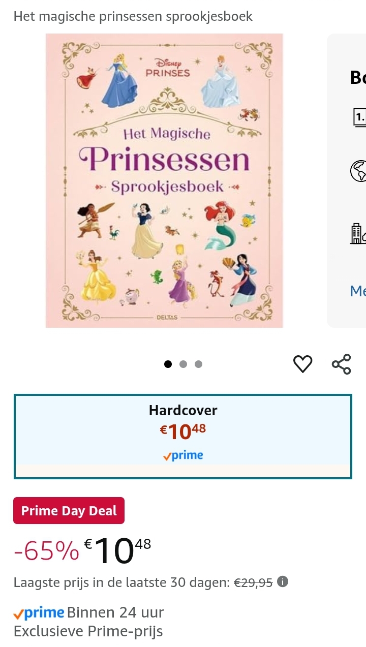 Prime day deal: Het magische prinsessen sprookjesboek