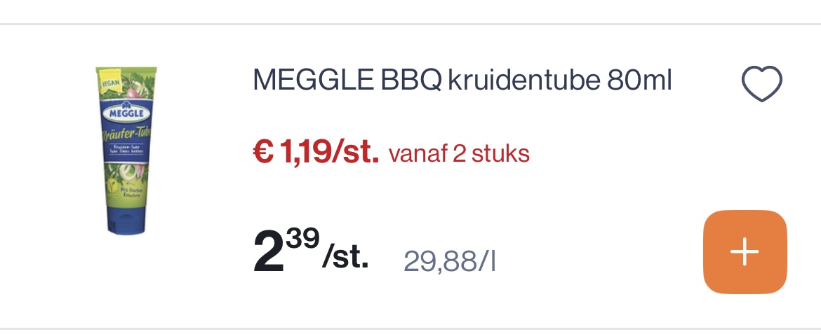 Meggle bbq kruidentube 80 ml -50%