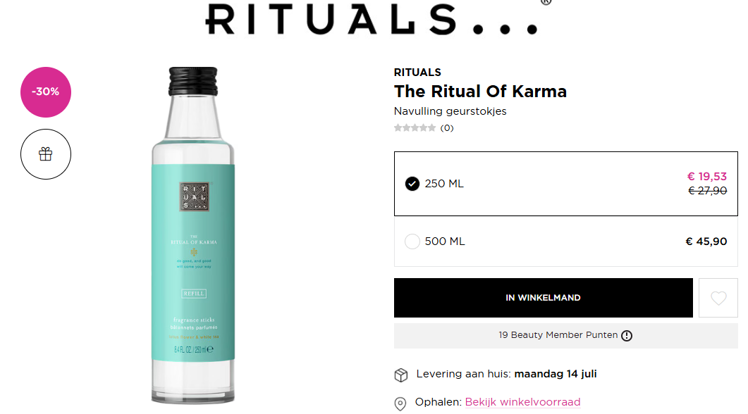 -30% op Rituals navulling geurstokjes & douchegel 🎁 gratis Sakura set luxe + gratis staaltje(s)