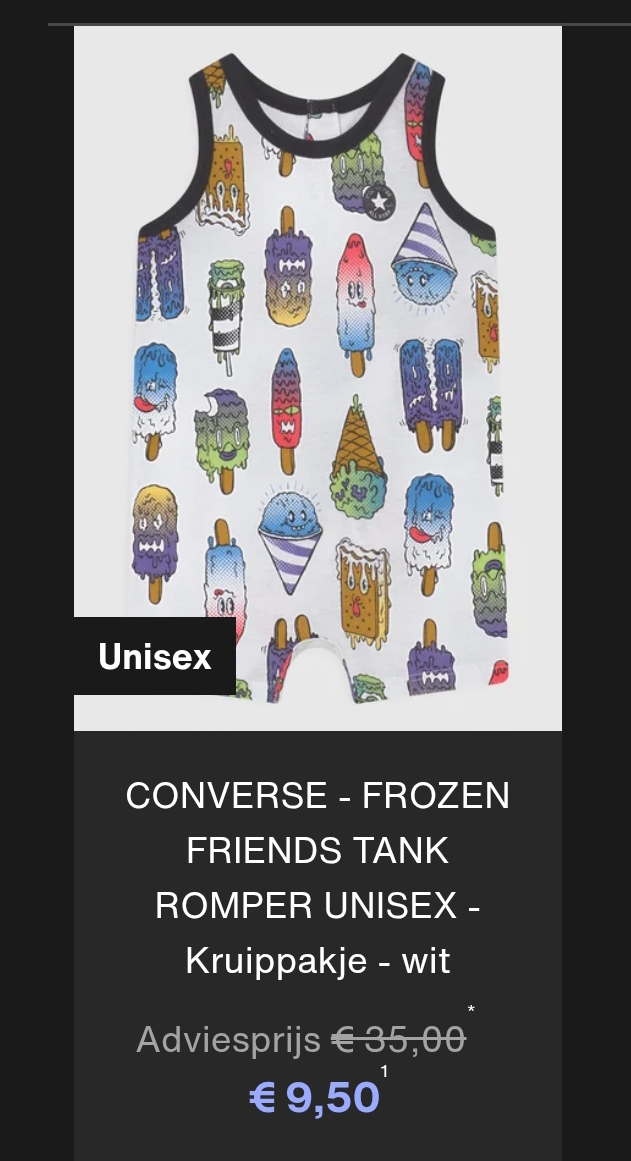 Tot 70% korting op Converse kleding en schoenen voor kids