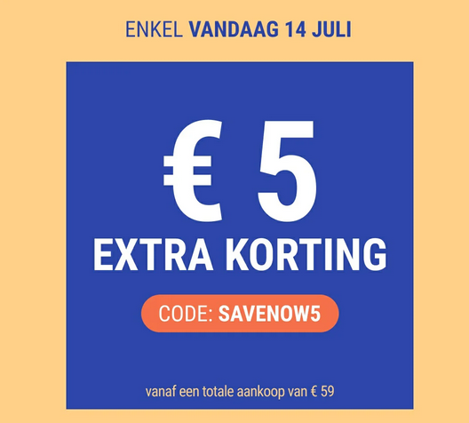 Enkel vandaag 5 euro korting bij Pharma Market