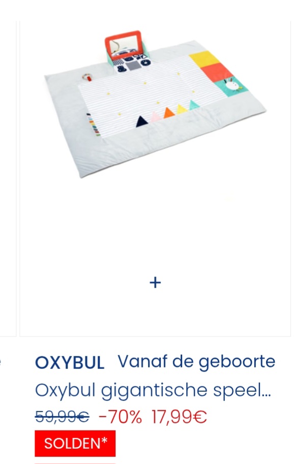 Oxybul gigantische speelmat -70% op Okaïdi