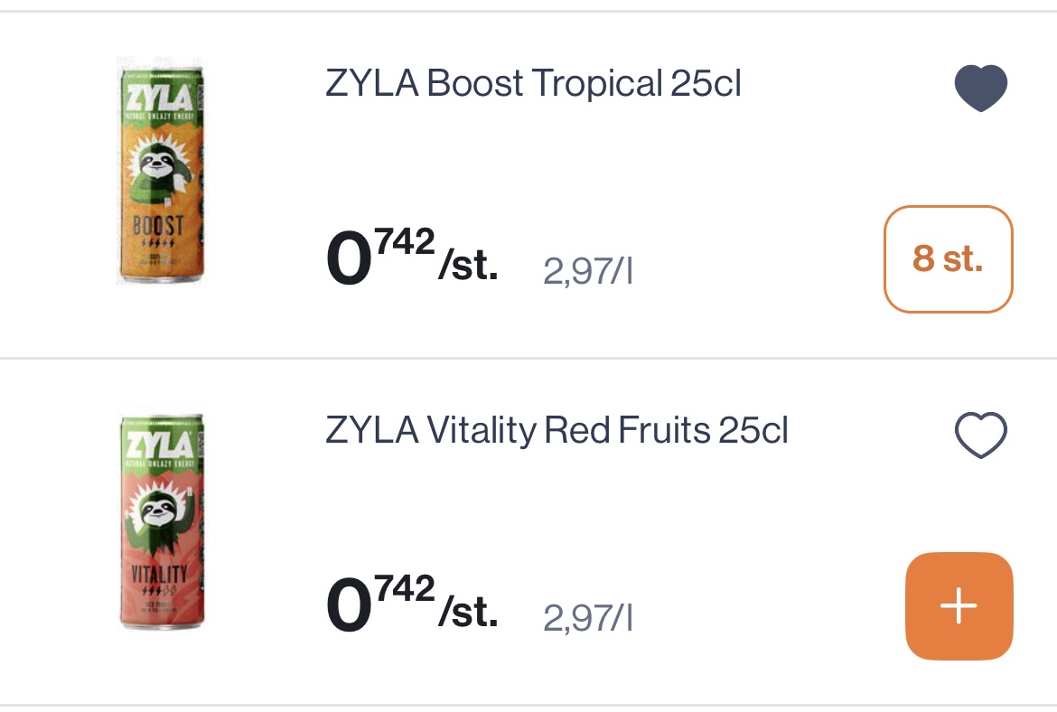Zyla energiedrank boost en red fruits -50% reactie Carrefour