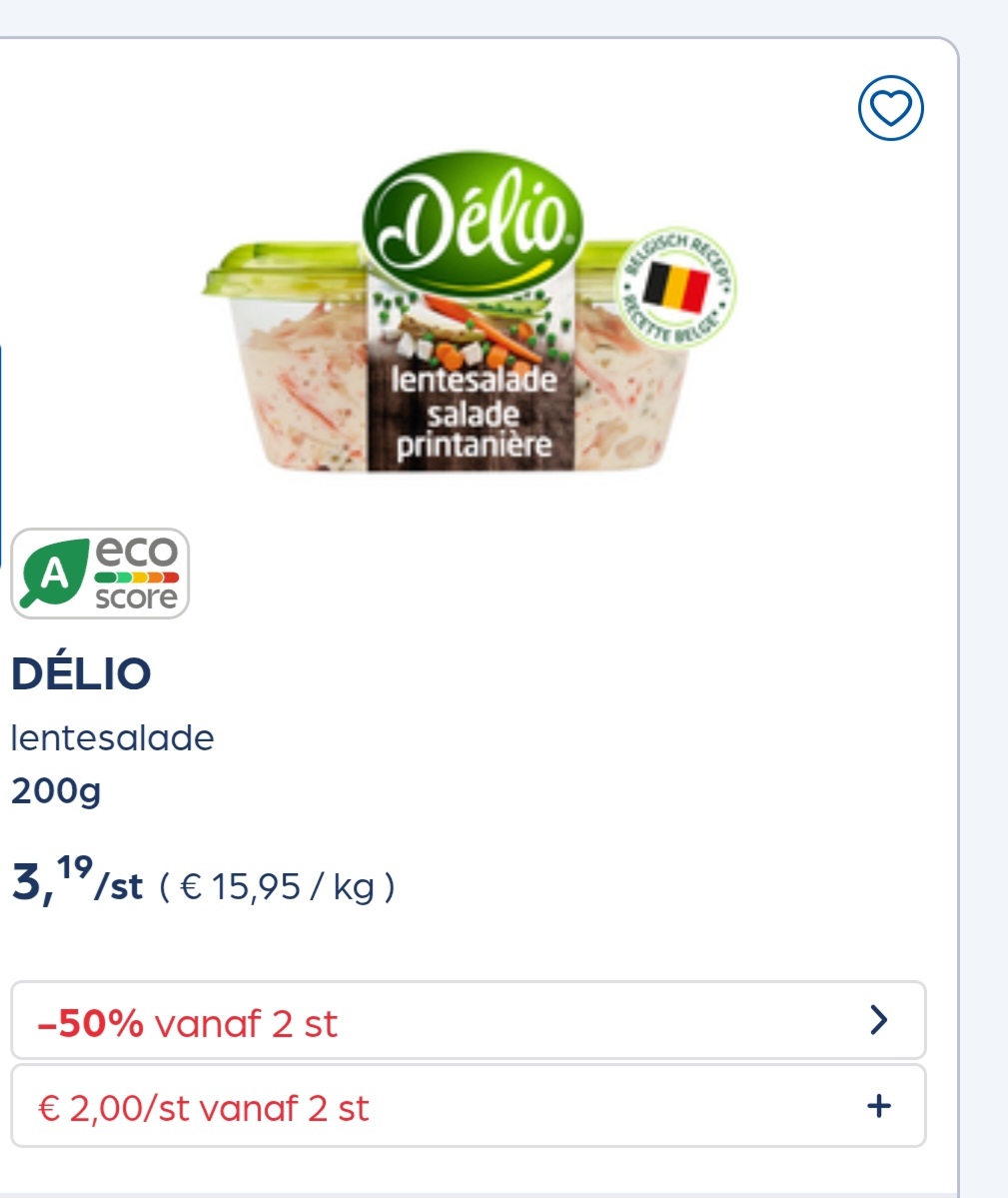 Délio -50% extra