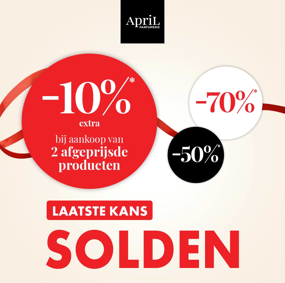 10% extra bovenop de solden bij april beauty