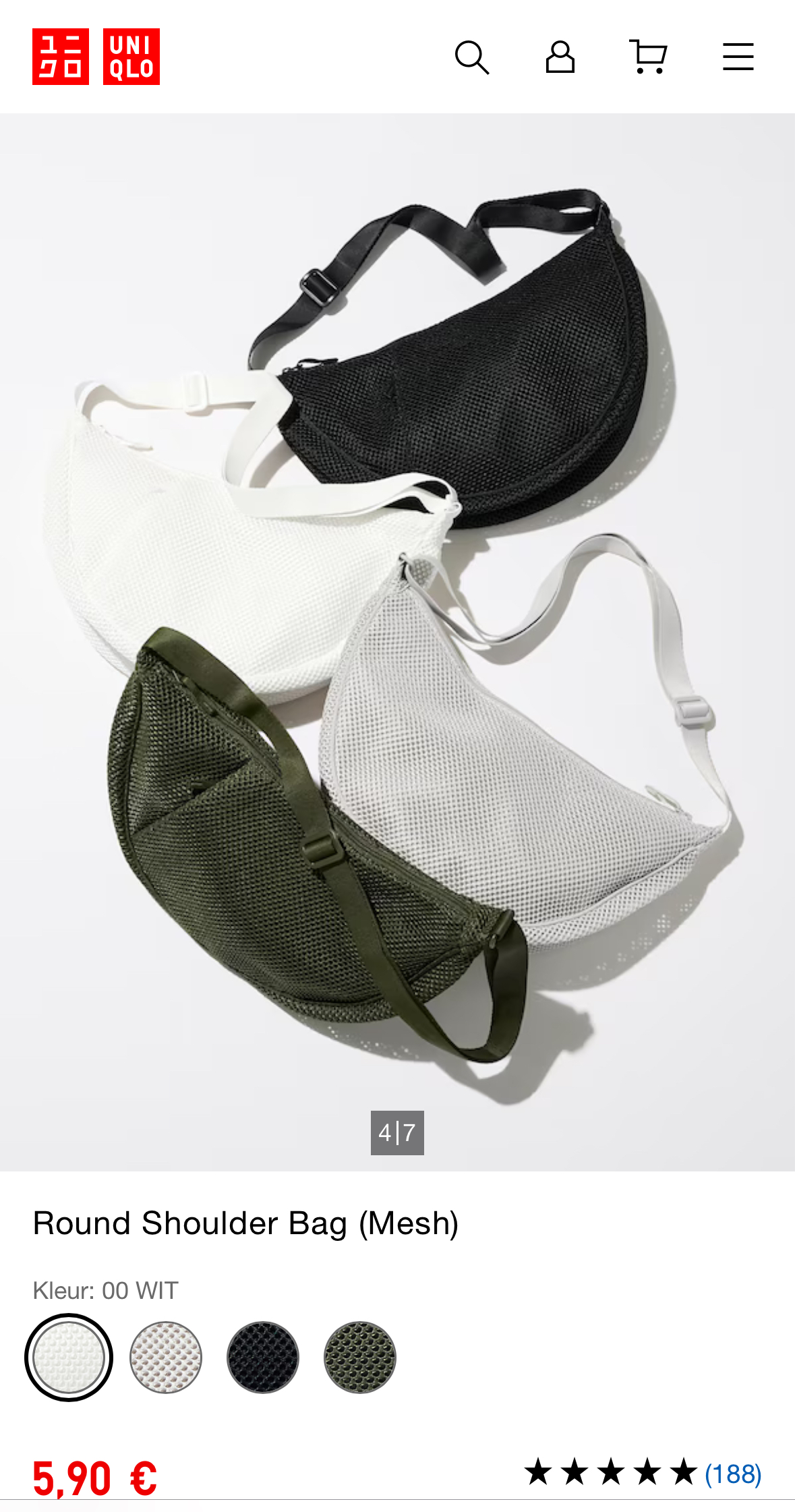 Uniqlo schoudertas -70%