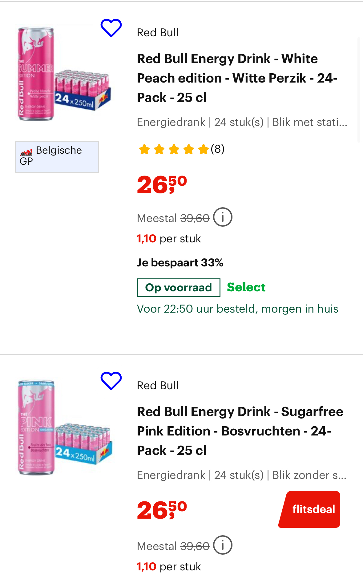 Flitsdeal red bull
