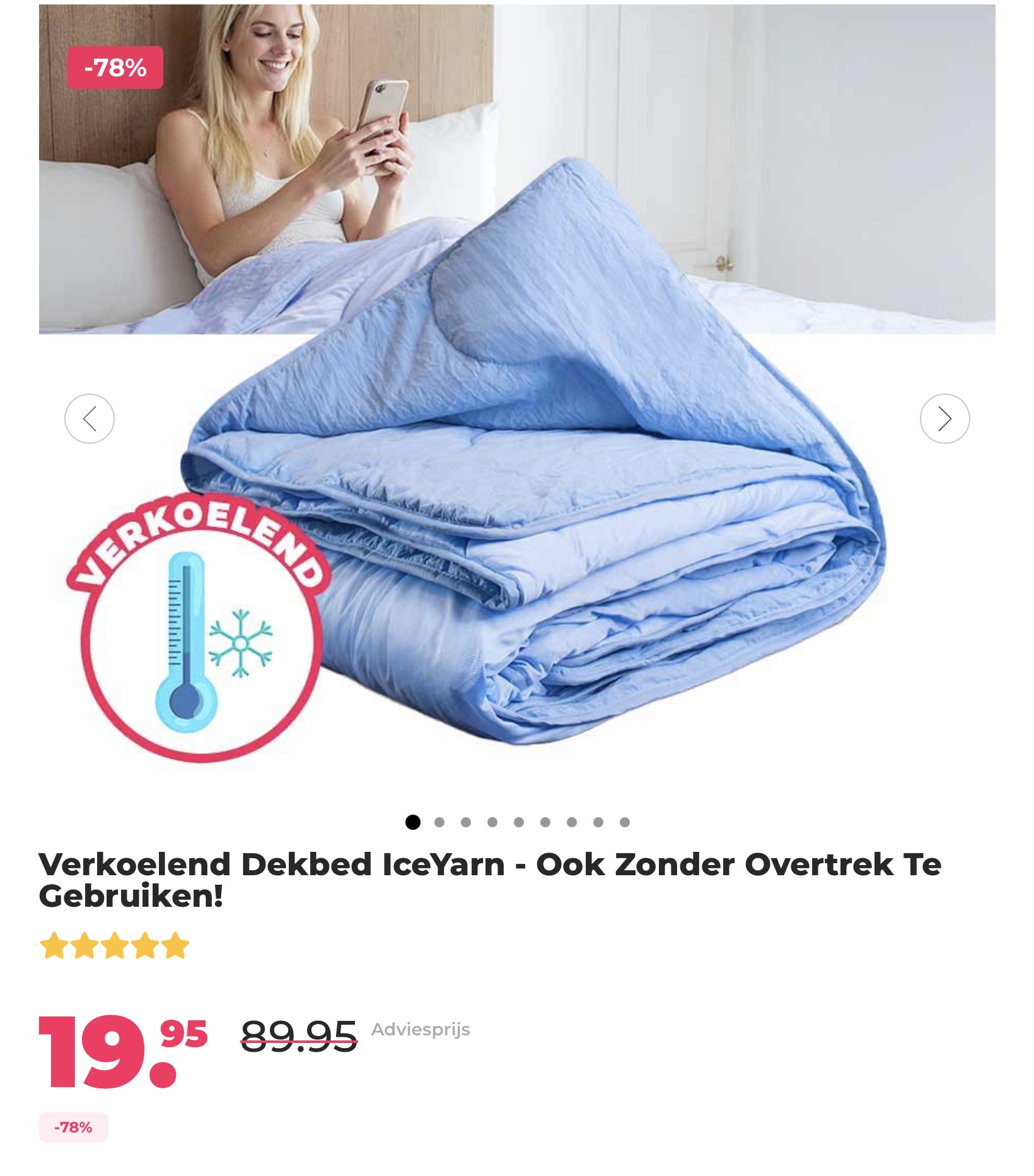 Verkoelend dekbed