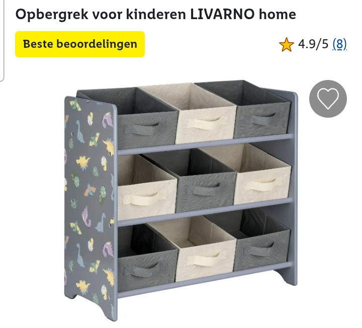 Opbergrek voor kinderen - dinosaurus of regenboog