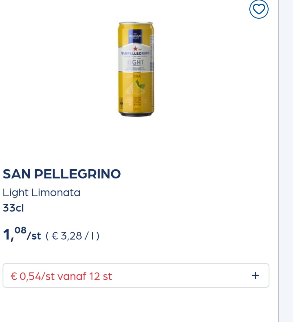 SAN PELLEGRINO Light 50% goedkoper
