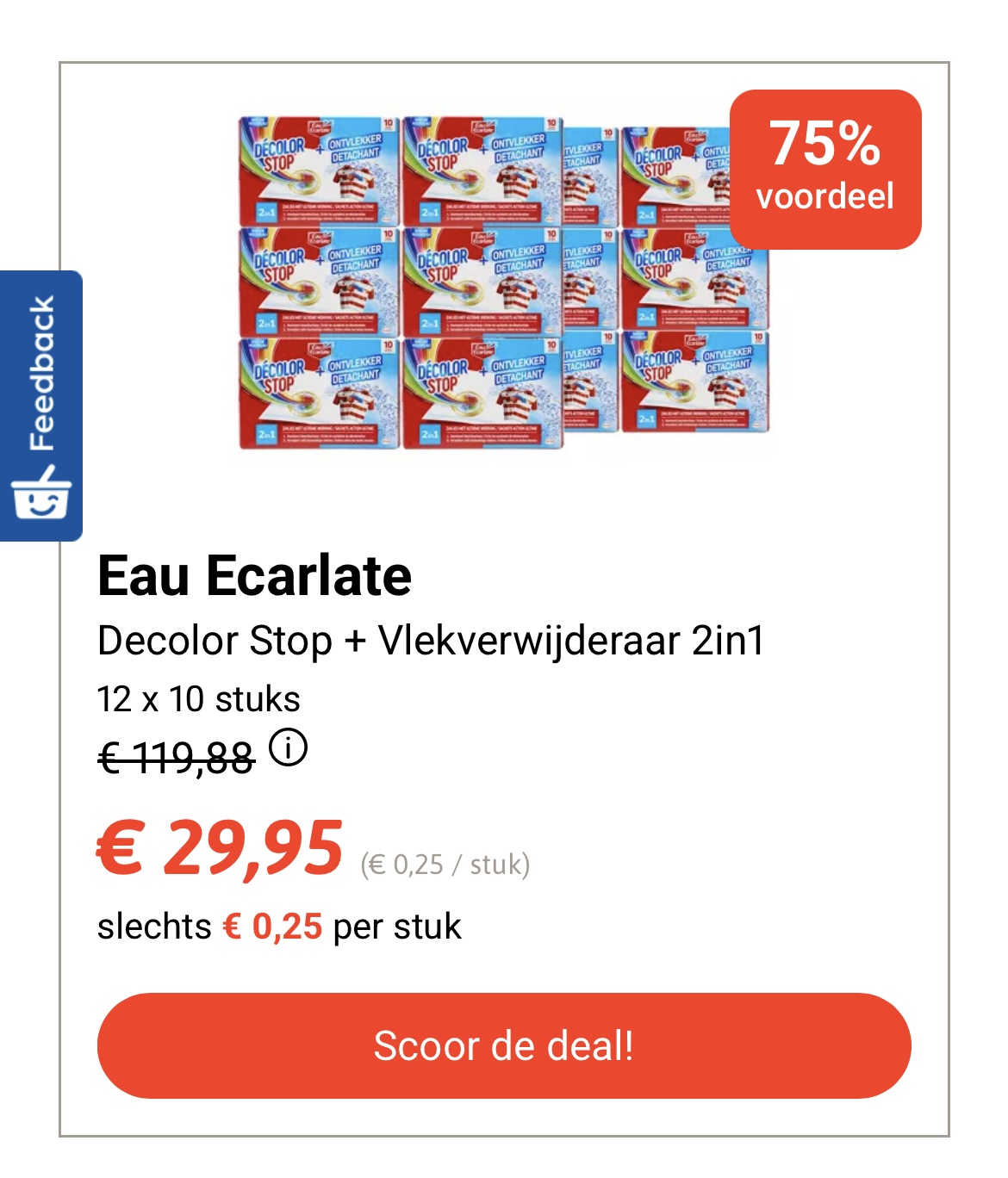Eau ecarlette decolor stop + vlekverwijderaar 2in1 -75%
