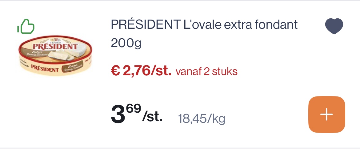 President l’ovale extra fondant 200 gram -25%