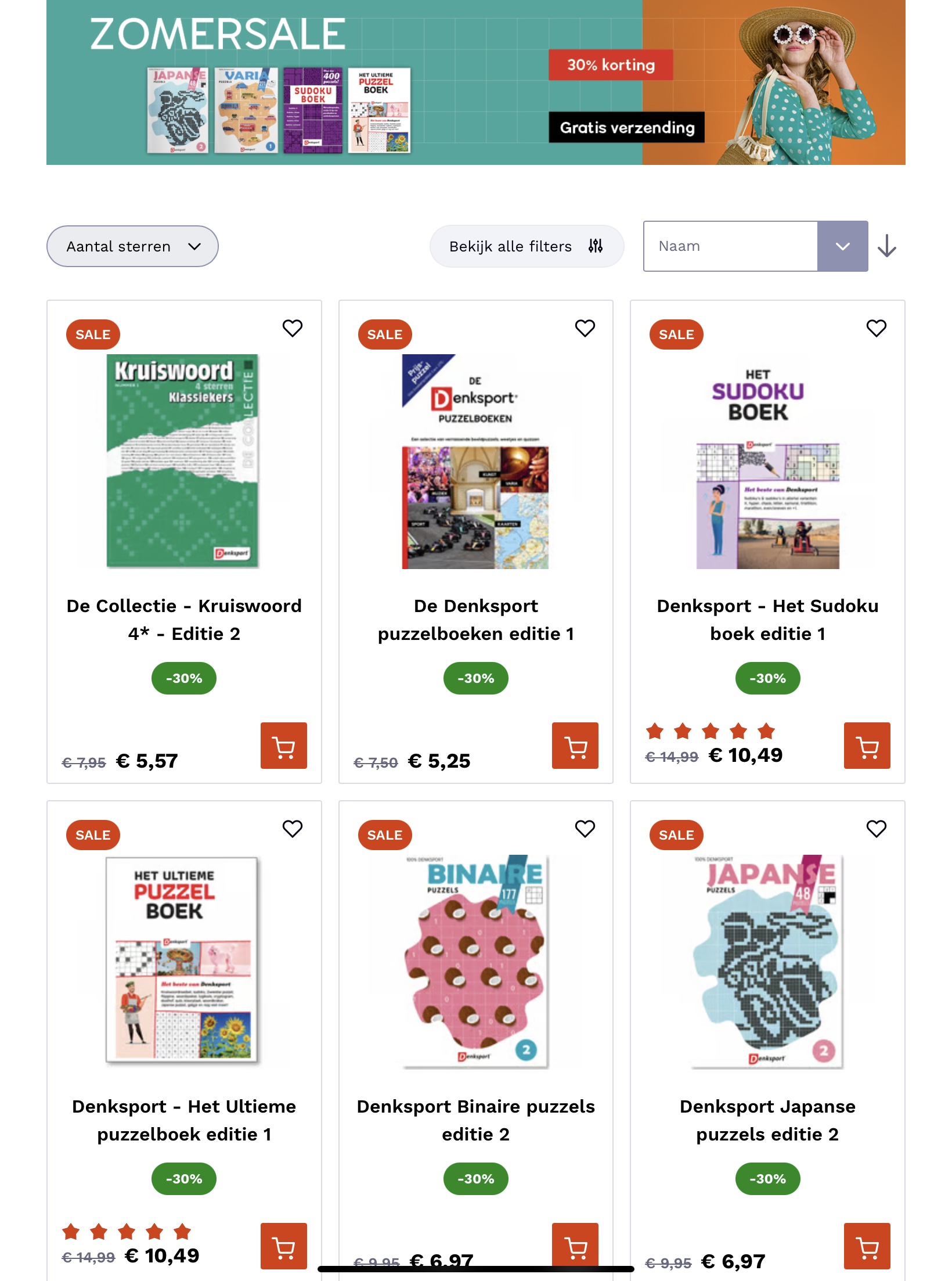 Puzzelboeken zomersale