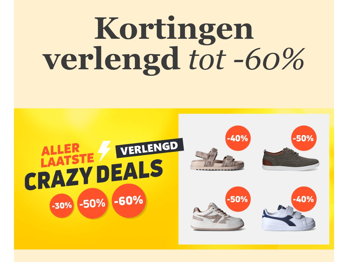 Crazy deals tot 60% korting bij Torfs