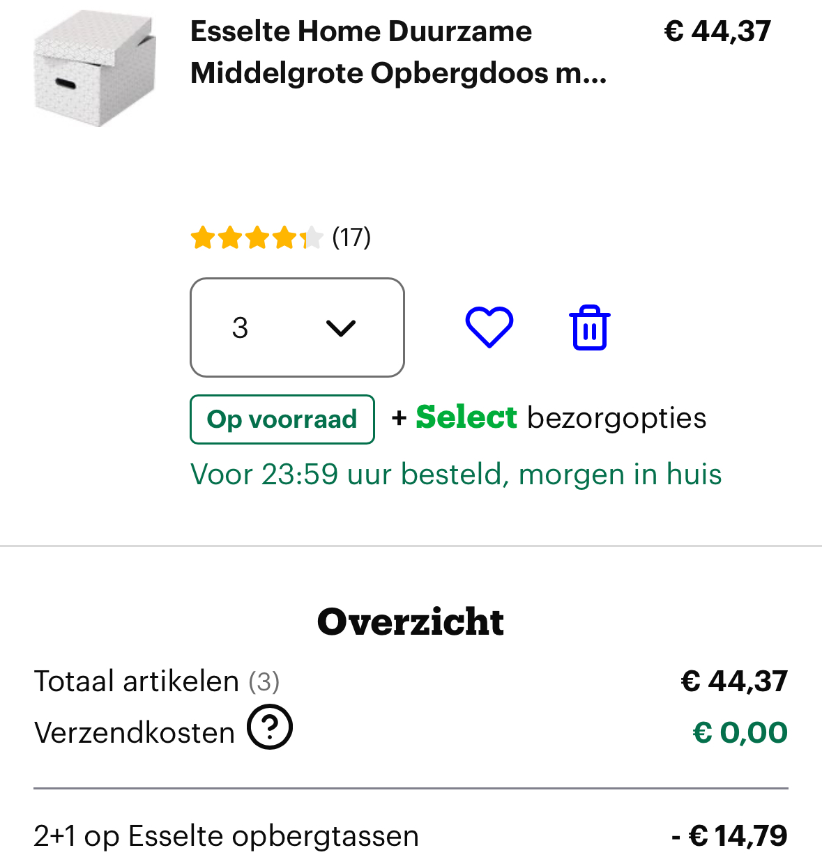 2+1 op Esselte opbergdozen