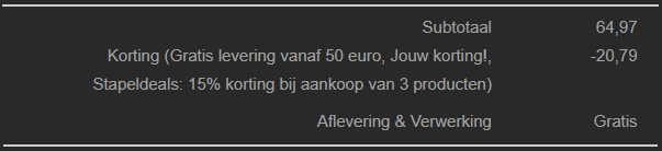 20% korting op alles bij Koffiemarkt