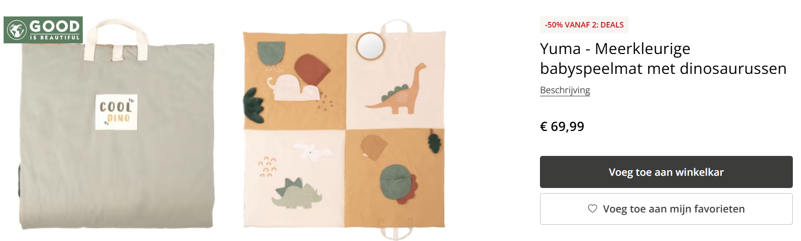 -50% korting vanaf 2 op decoratie voor baby & kids bij Maisons Du Monde