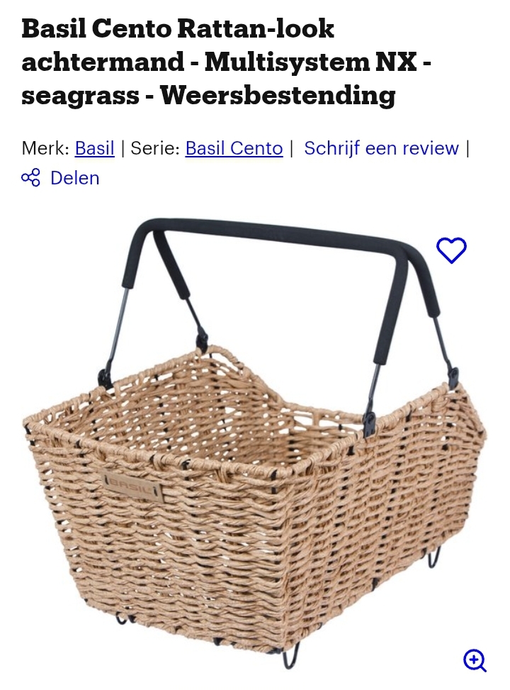 Basil Cento fiets achtermand -43% bij bol