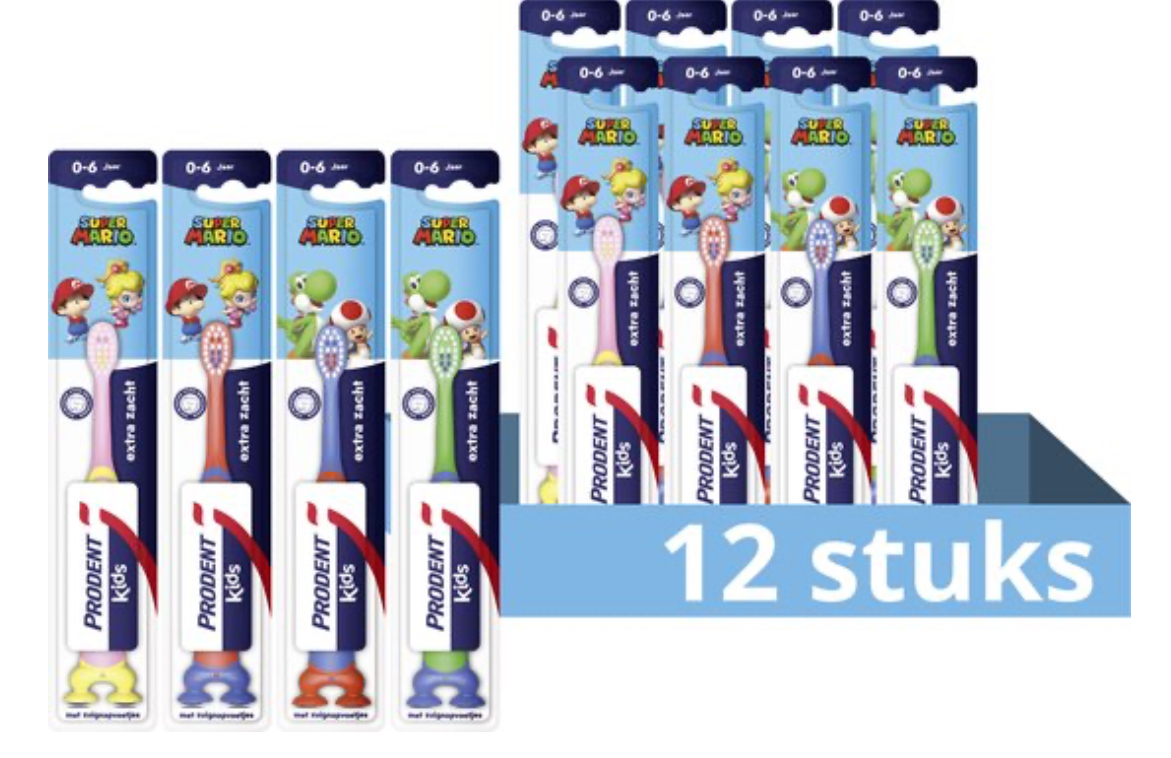 12 Prodent Kids 0-6 jaar Tandenborstels