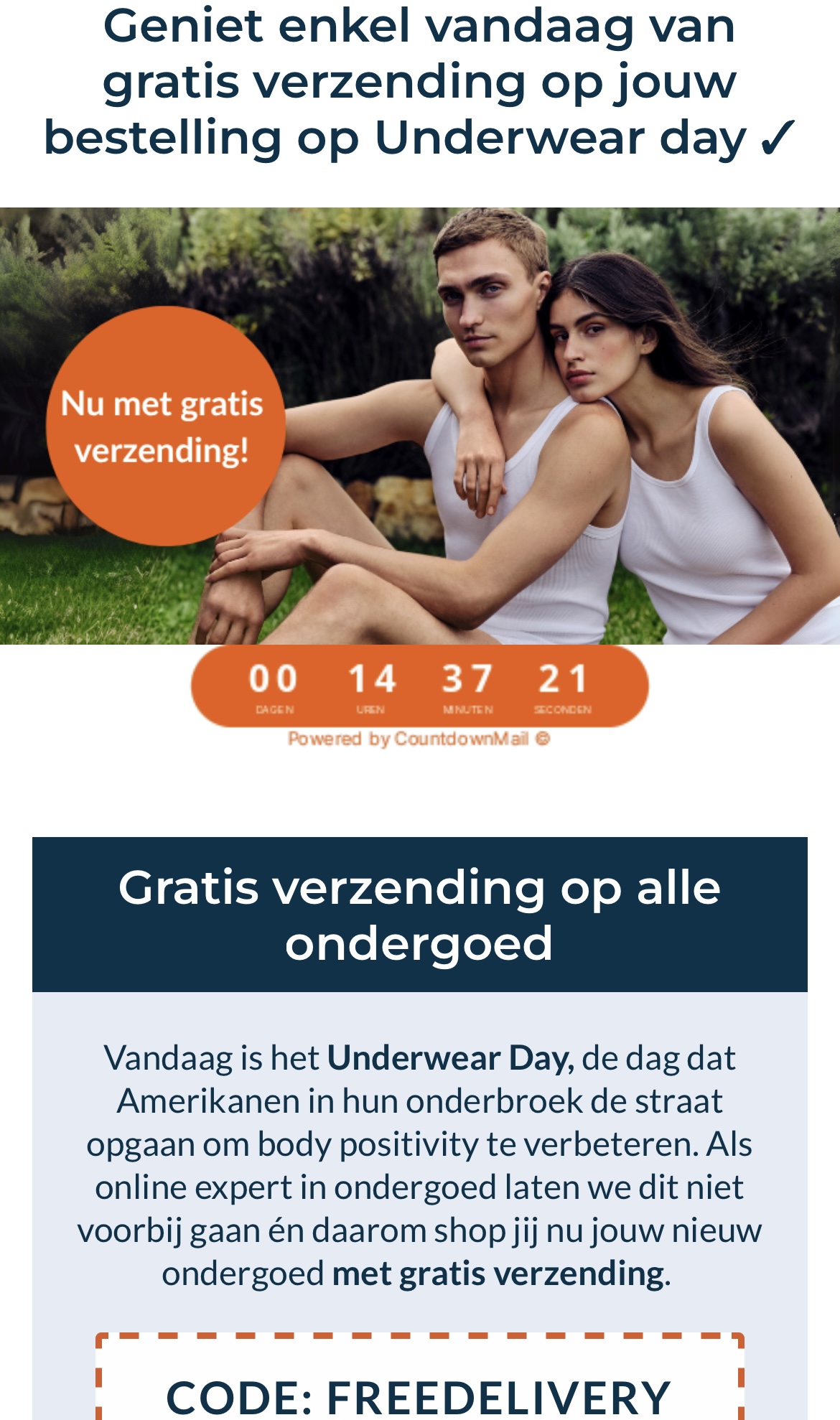 Enkel vandaag 5/8 gratis zending op mycomfort24