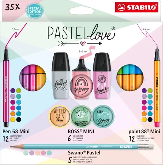 Stabilo Schrijfset Pastel