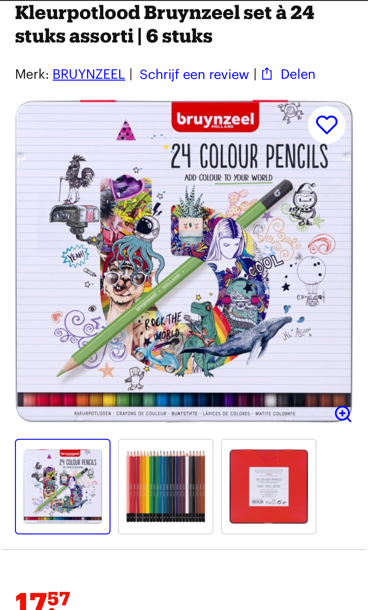 Bruynzeel potloden 6 dozen