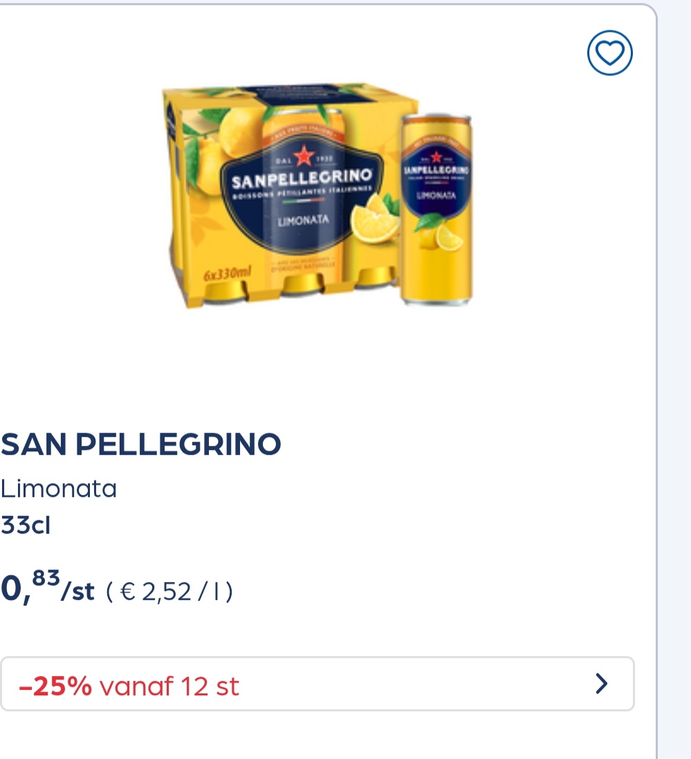 SAN PELLEGRINO Limonata 33cl -25% extraxtra