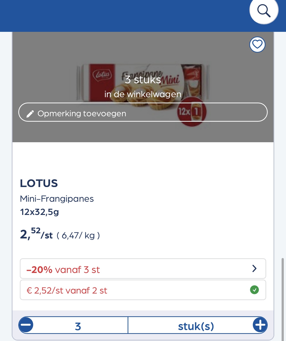 Lotus suzy wafel mini en mini frsngipane tot -33,34%