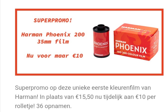 -36% 🎞️ Harman filmrolletjes aan €10