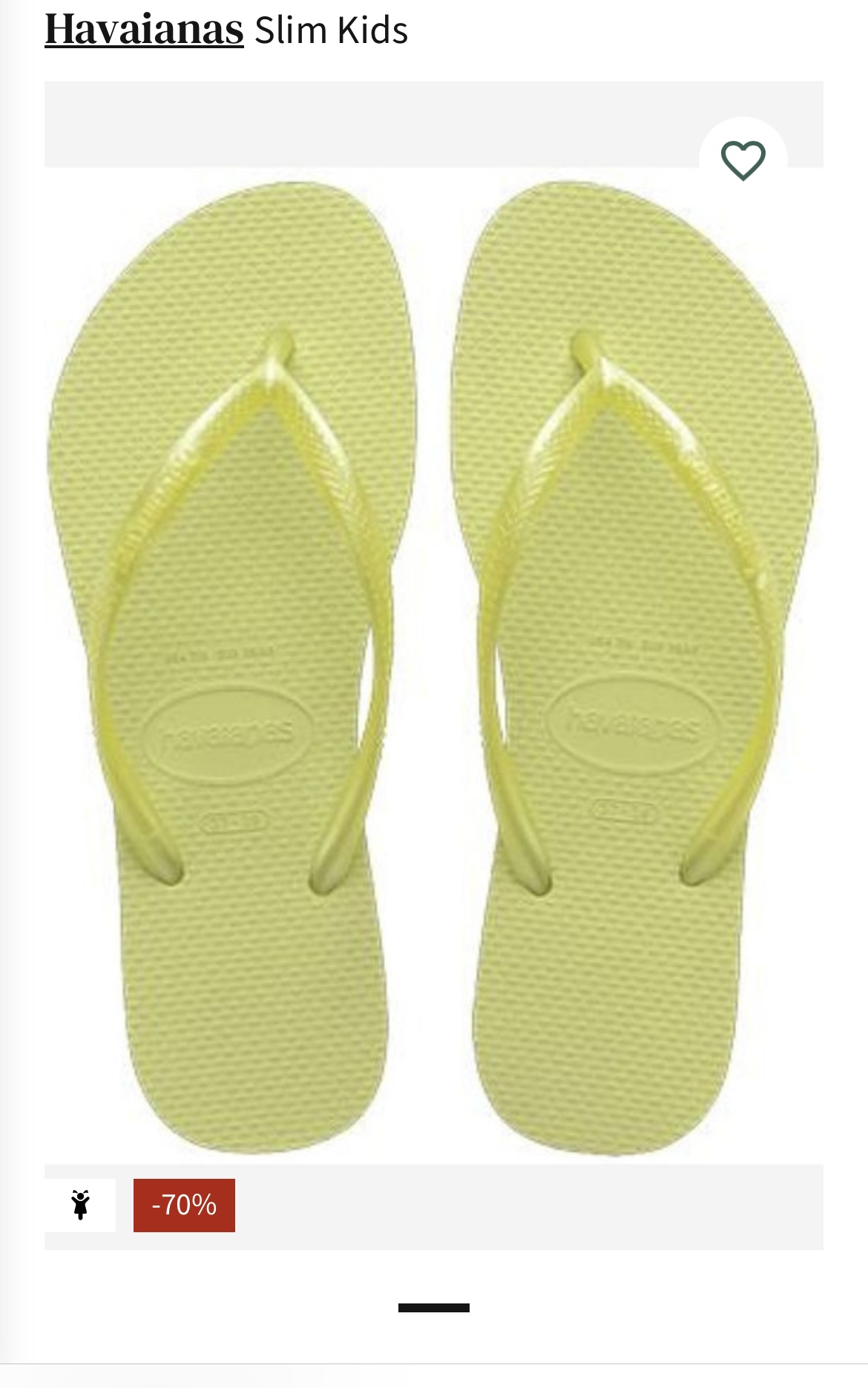 Havaianas slim kids slippers -70%