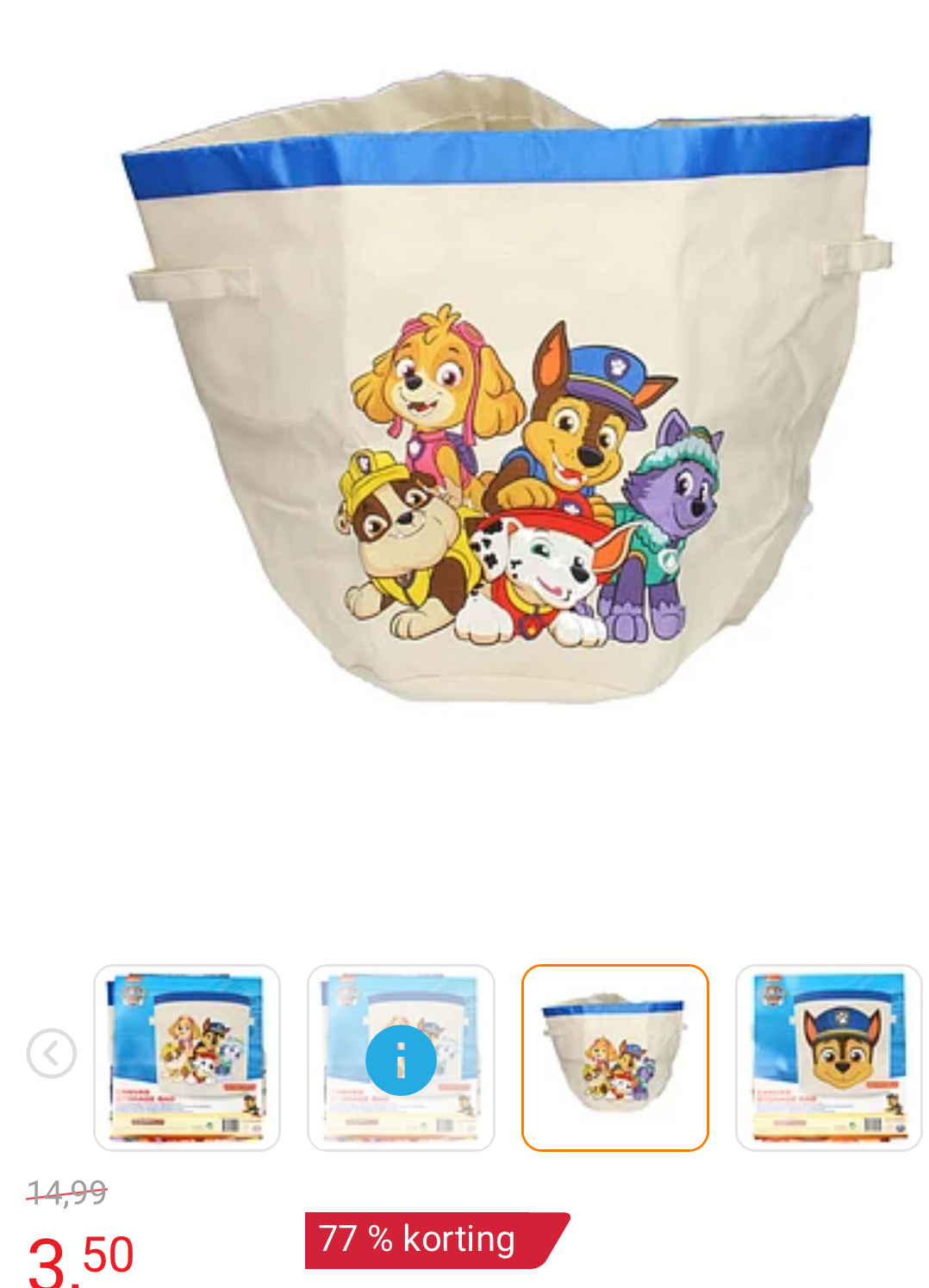 Opbergzak PAW Patrol -77%