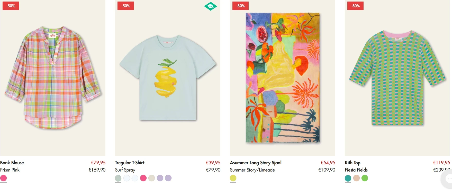 Tot -50% op outfits, tassen, portemonnees, shoppers, ... bij Oilily