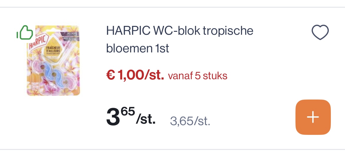 Harpic wc blok tropische bloemen 1 stuk