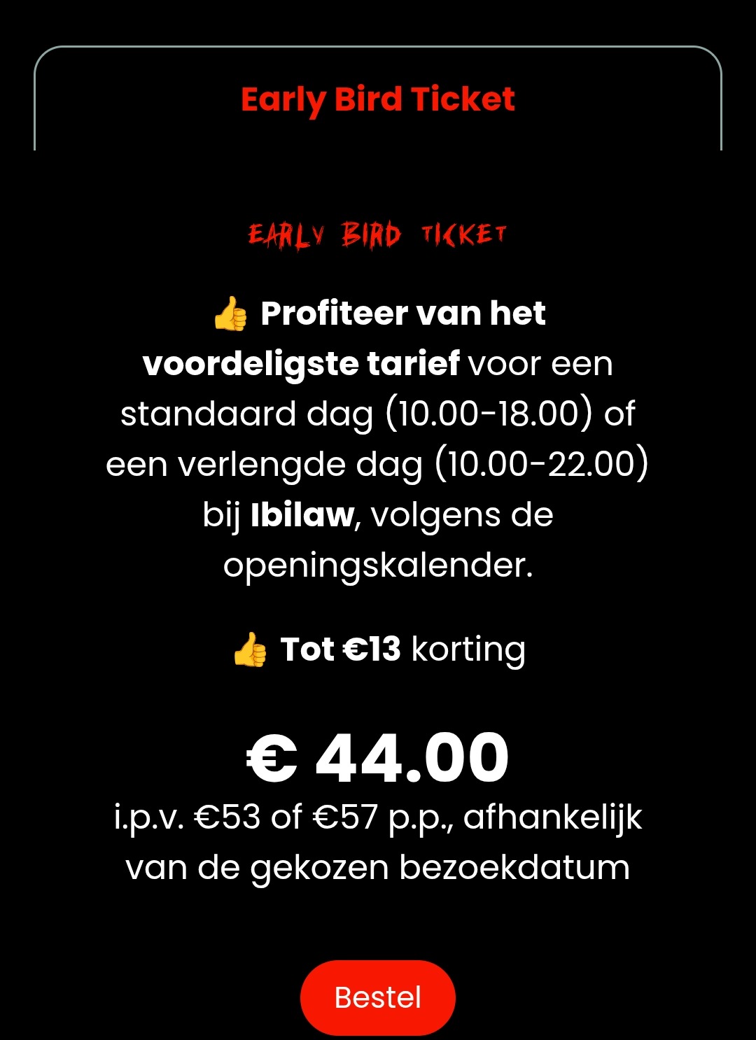 Walibi in Halloween voordelig ticket tot €13 korting