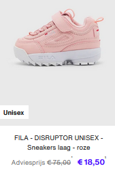 Tot 75% korting op Fila bij zalando lounge