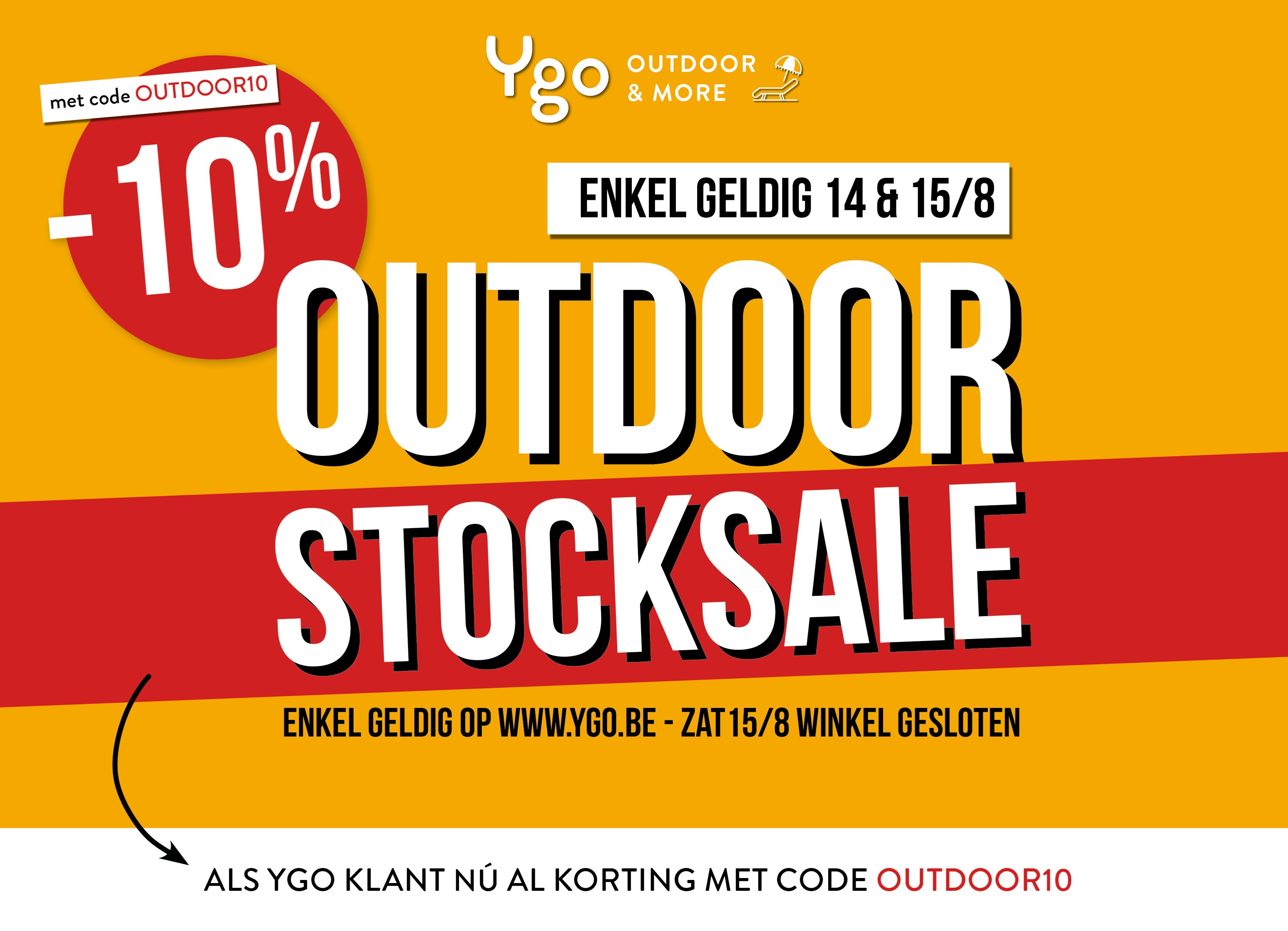Kortingscode ygo outdoorcollectie