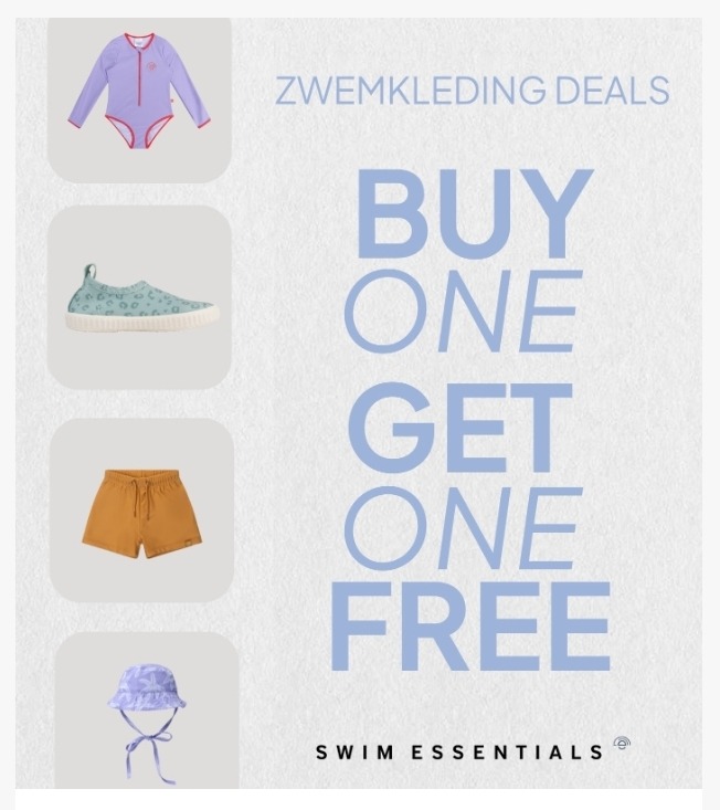 Tot -50% + 2e gratis op zwemkleding bij Swim Essentials