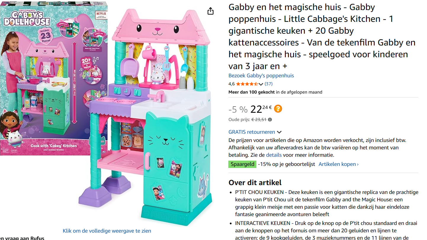 Gabby poppenhuis amazon fr