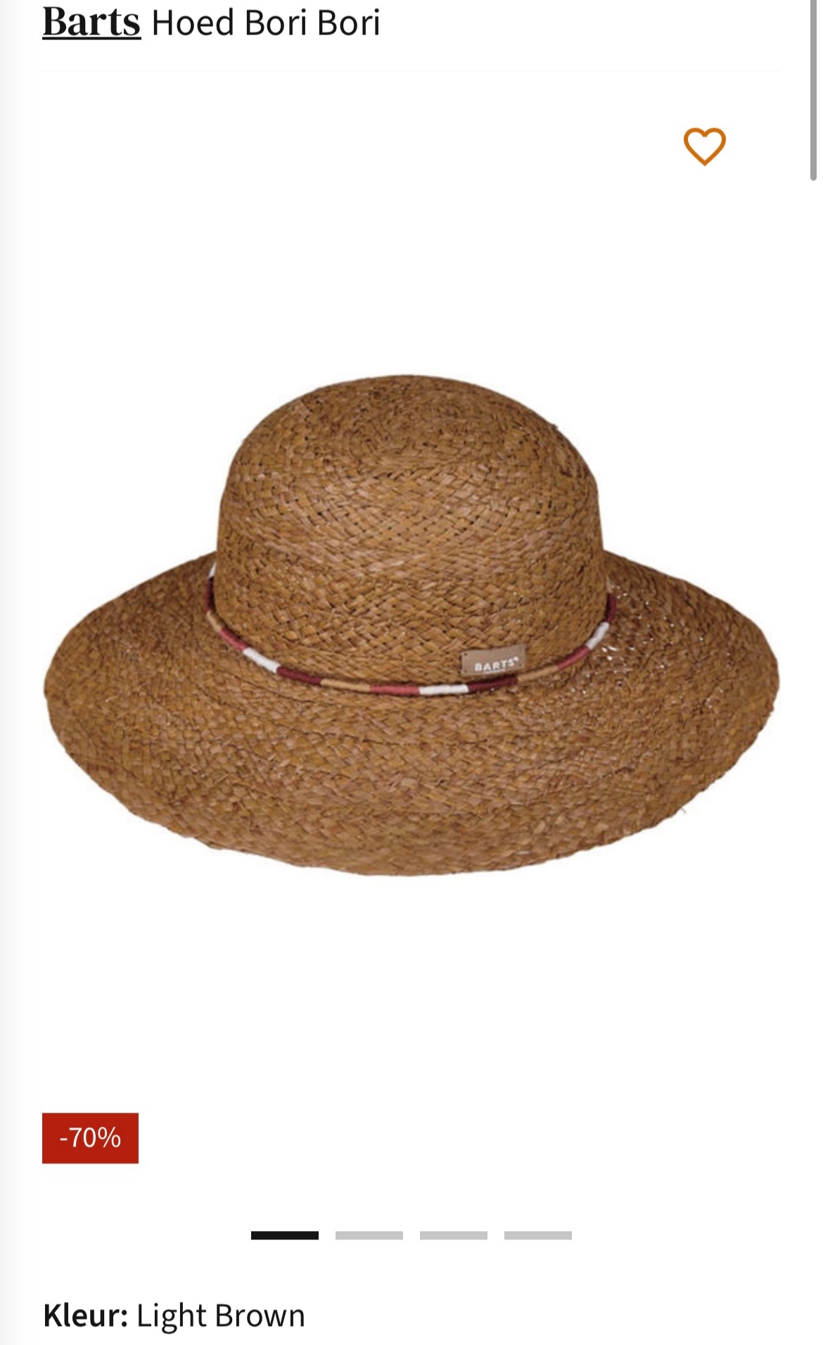 Barts hoed bori bori -70% bij as adventure