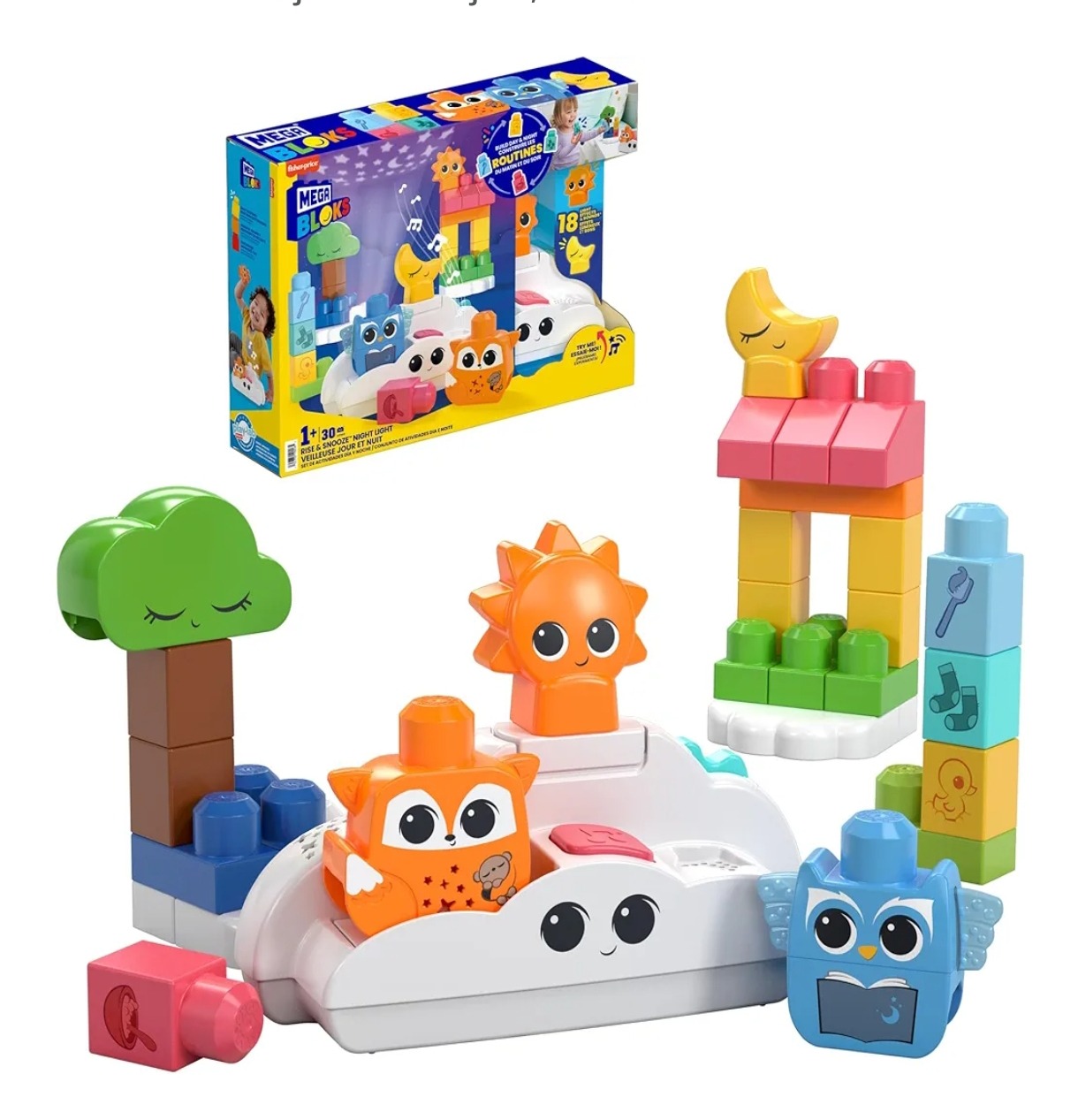Mega blocks met nachtlampje