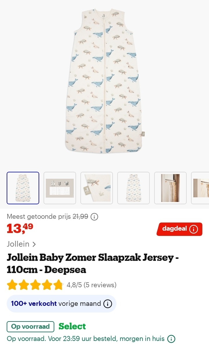 Jollein Baby Zomer Slaapzak -39%