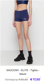 Saucony sportkleding en schoenen