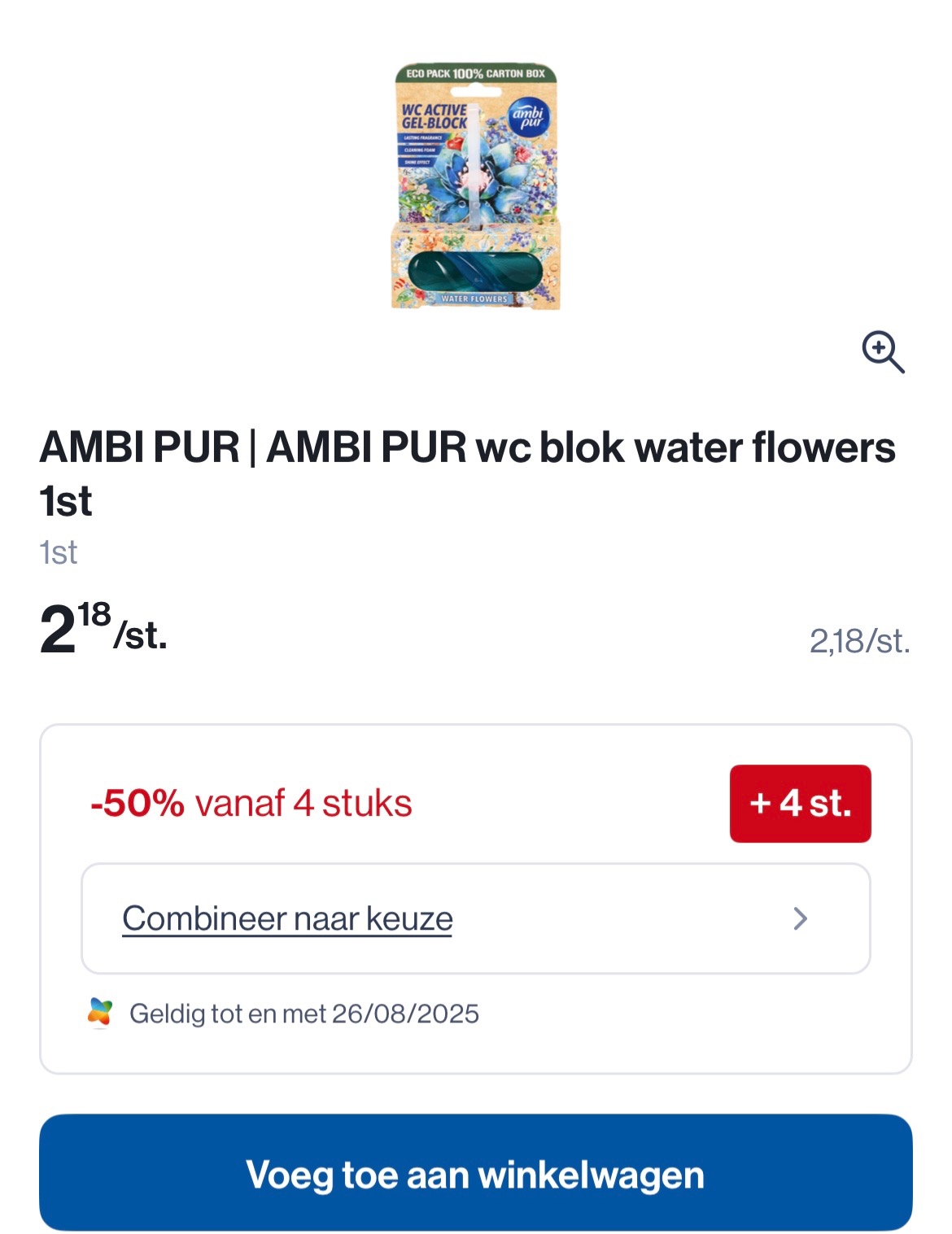 Ambi pur wc blok water flowers 💦 goedkoper -50% korting bovenop bij Collect en go