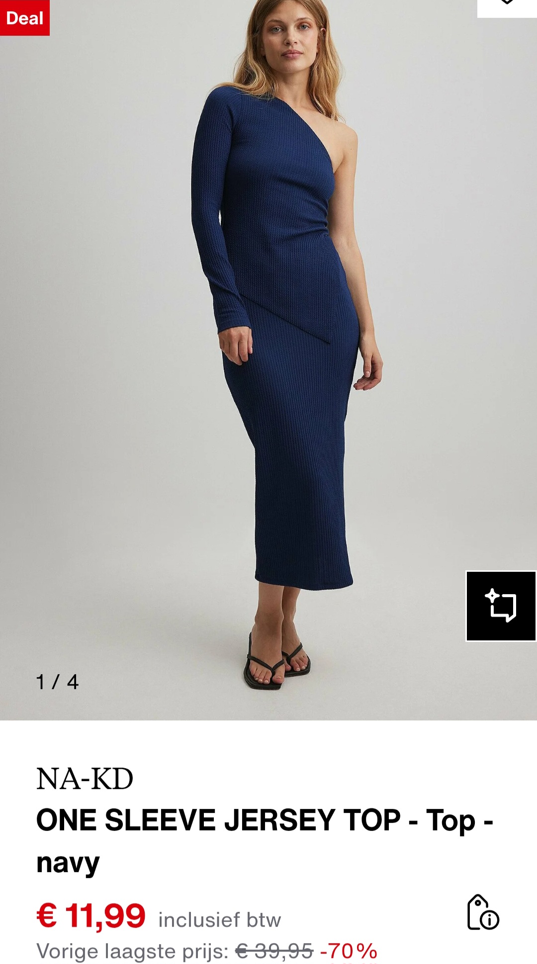 Na-kd navy top -70% oo zalando.be