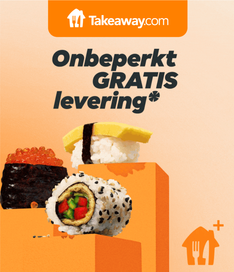 Gratis levering met takeaway +