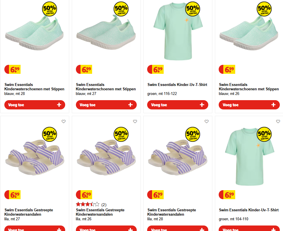 Swim Essentials waterschoenen, watersandalen & UV T-shirts