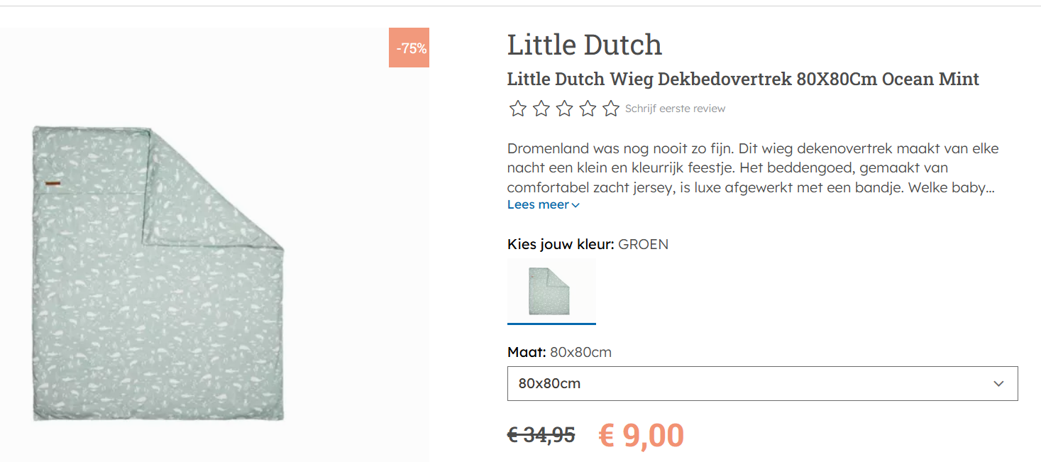 Tot -75% op selectie Little Dutch bij Multi Bazar