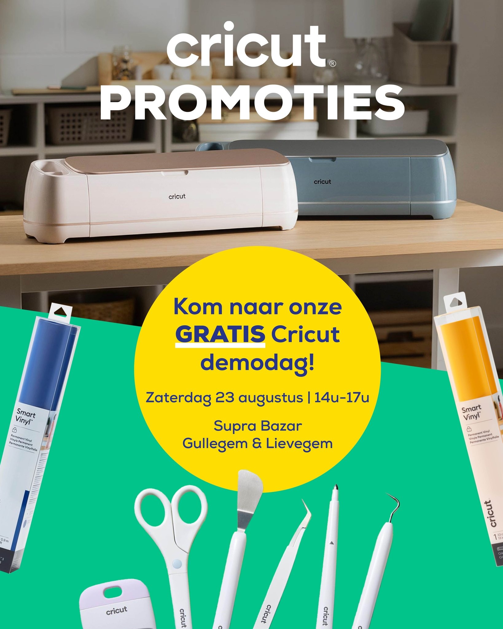 Cricut deals bij Supra Bazar + gratis demodag