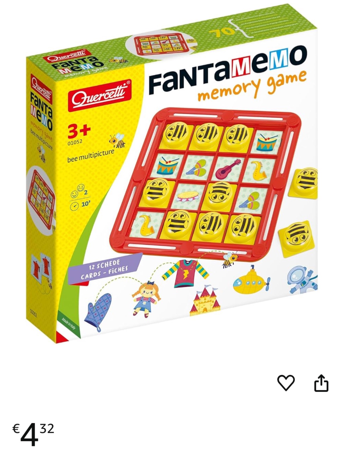 Quercetti Fantamemo Bij