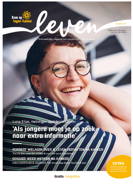 Gratis abo magazine 'Leven' 💛 Kom Op Tegen Kanker